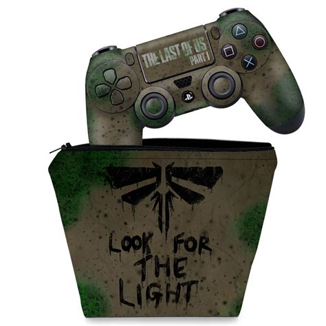 KIT Capa Case E Skin PS4 Controle The Last Of Us Part 1 I Pop Arte