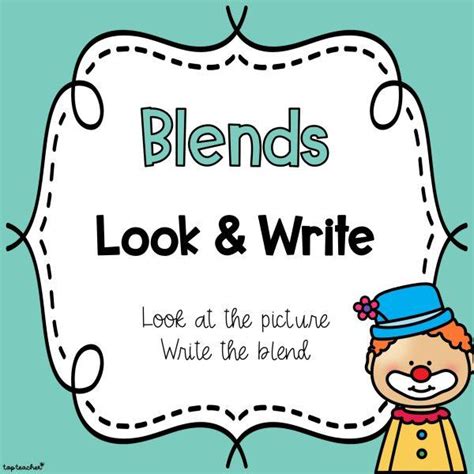 Blends Look And Write Top Teacher