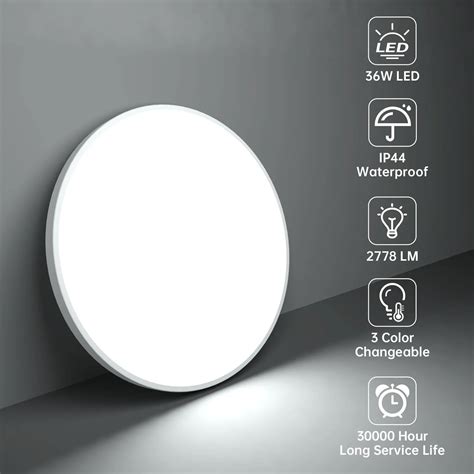 Surface Mounted Round For Living Room Tri Proof Lamp Waterproof For