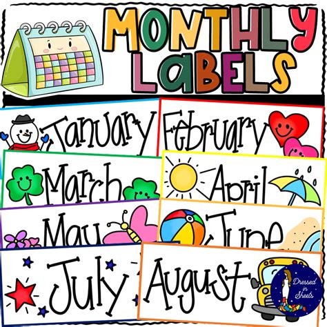 Free Printable Months Of The Year For Kids