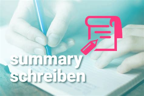 Englisch Summary Schreiben Einleitungssatz