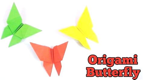 How To Make The Easiest Butterfly Origami Easy Origami Butterfly Step