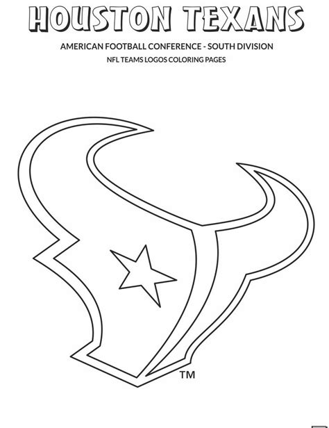 Printable Houston Texans Coloring Pages Houston