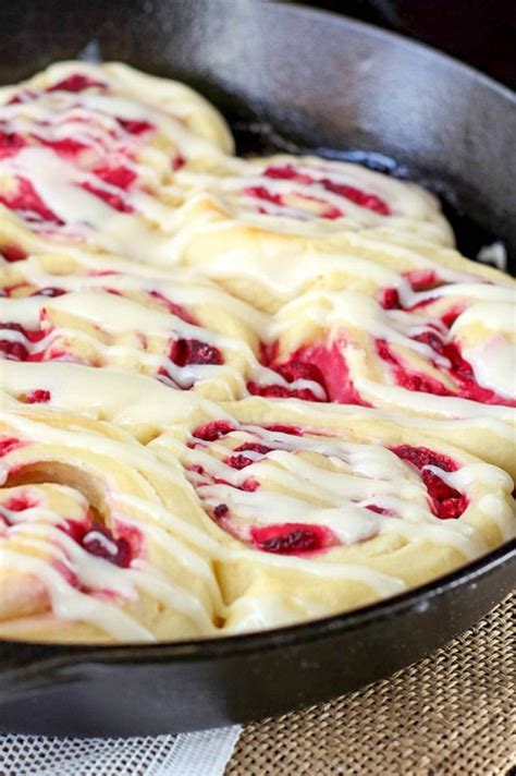 Raspberry Cream Cheese Sweet Rolls Chocolate With Grace