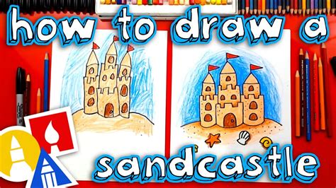 How To Draw A Sandcastle Youtube