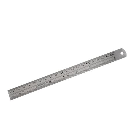 Stainless Steel 20cm 8 Inch Metric Straight Ruler Measuring Tool DT ...