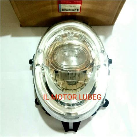 Jual LAMPU DEPAN ASSY HEADLIGHT UNIT STANLEY ASSY ORI HONDA NEW SCOOPY