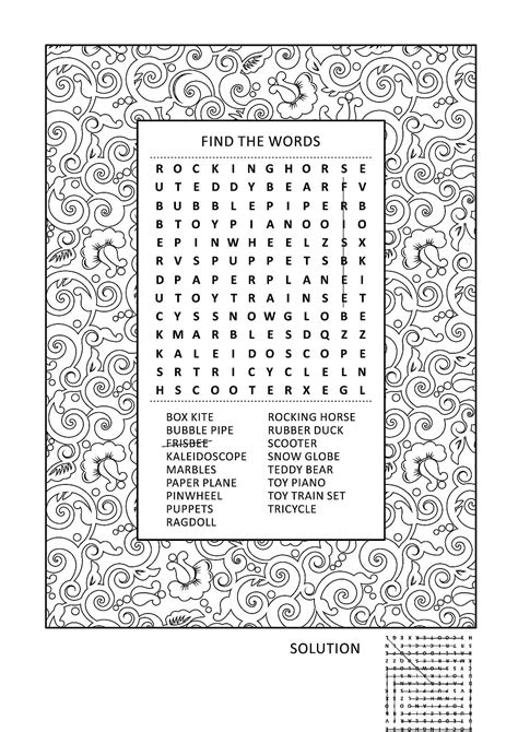 Find A Word Printable