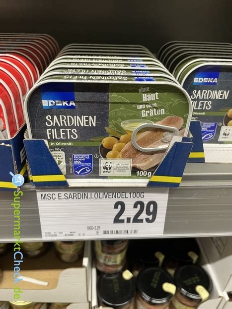 EDEKA Center Sortiment Sardinen Konserven Preis Angebot