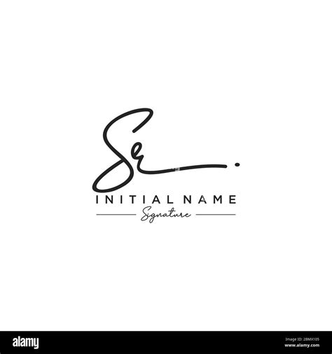 Letter Sr Signature Logo Template Vector Stock Vector Image And Art Alamy