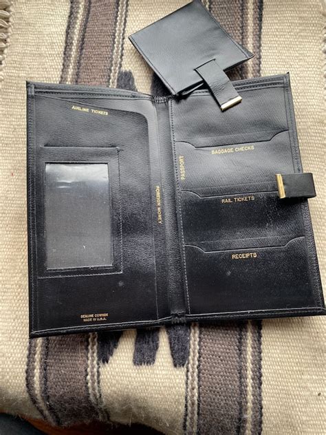 Vintage Leather Passport Wallet Gem