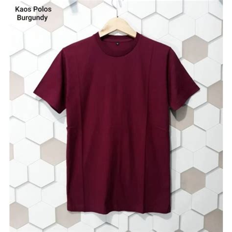 Detail Kaos Polos Maroon Depan Belakang Koleksi Nomer 4