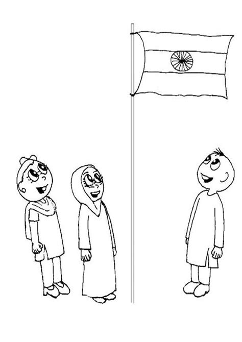 India Flag Coloring Pages