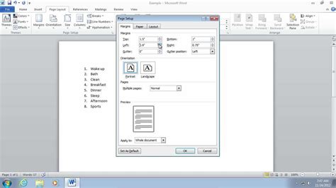 How To Set Margins In Word Youtube