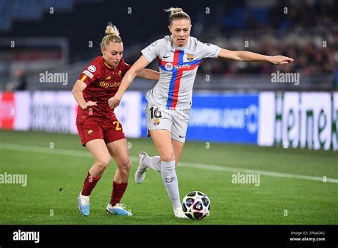 Roma Italia 21 03 2023 Fridolina Rolfo Del FC Barcelona Durante El