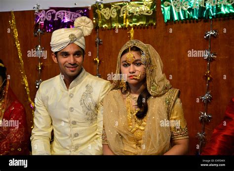 Dhaka Bangladesh 13th July 2015 A Bangladeshi Newly Married Couple Participated In The