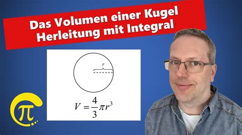 Volumen Einer Kugel Herleitung Mit Integral YouTube