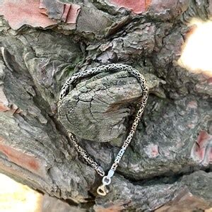 King Chain Bracelet 925K Silver, Mens Chain Bracelet Silver, Daily Chain Bracelet, Bracelet Gift ...