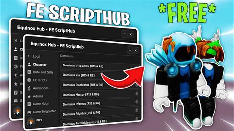 Roblox Equinox FE Script Hub Get Any Character Accessories IN GAME