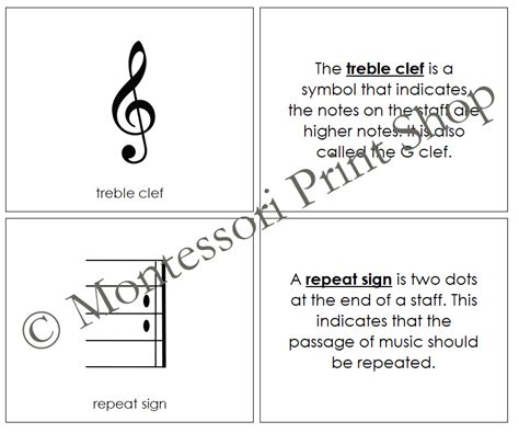 Types Of Musical Notes & Symbols Book - Montessori Nomenclature | Made ...