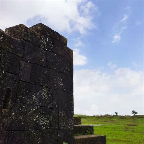 This is Security wall of visapur fort located near lonavla Tudor Rose ...