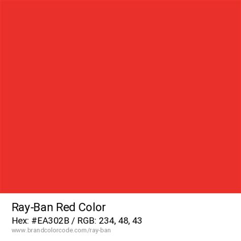 Ray-Ban Brand Color Codes » BrandColorCode.com