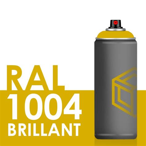 Spray De Peinture Brillante Ml Ral Jaune Or