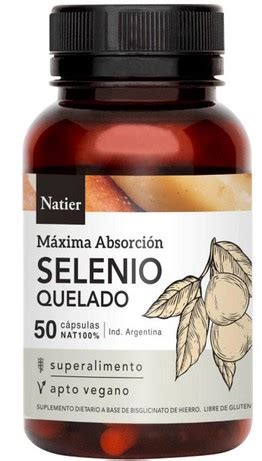 Natier Selenio Quelado 50 Caps Distribuidora JB