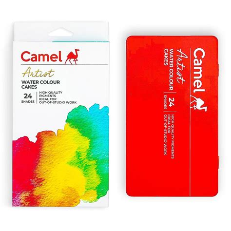 Buy Camel Artist Watercolour Cake 18/24 Shades online in India | Hello August