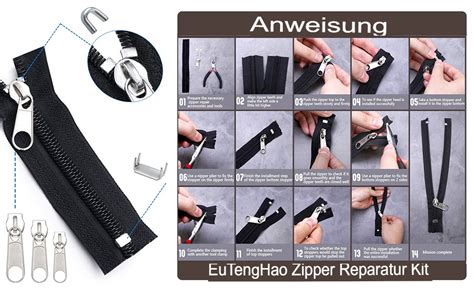 Eutenghao Teiliges Rei Verschluss Reparatur Set Mit Rei Verschluss