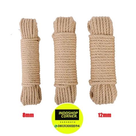 Jual Tambang Tampar Tali Manila Sisal 12 Mm Mili Meteran Shopee Indonesia