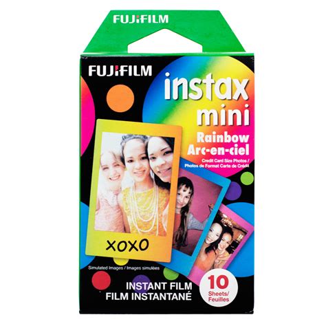 Fuji Instax Mini Rainbow Instant Color Film 10 Pack Films