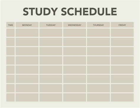 Weekly Study Schedule Academic Planner 37073242 Vector Art At Vecteezy