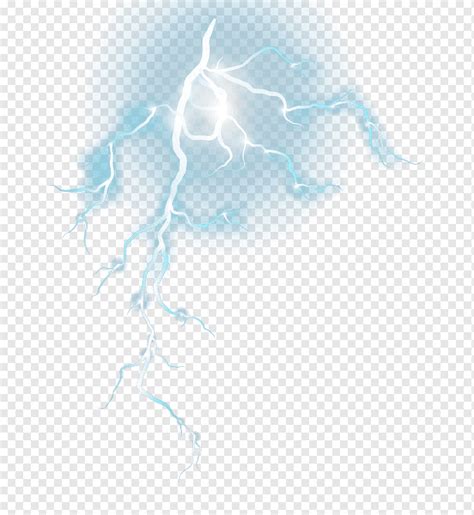 Thunder Graphic Design Blue Pattern Blue Lightning Strikes Blue