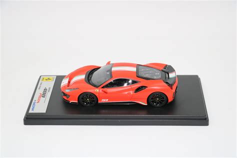 Modellino Auto 1 43 Looksmart Ferrari 488 Pista Piloti Rosso F1