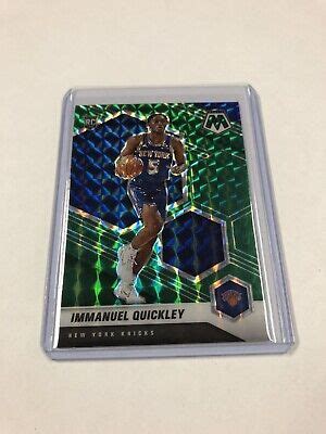 2020 21 Panini Mosaic Immanuel Quickley Green Prizm SP RC Rookie Knicks