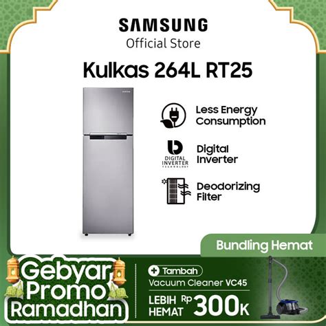 Samsung Kulkas 2 Pintu 250L Dengan Digital Inverter Compressor Hemat