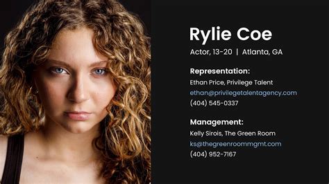 Rylie Coe Theatrical Reel 2023 Extended Youtube