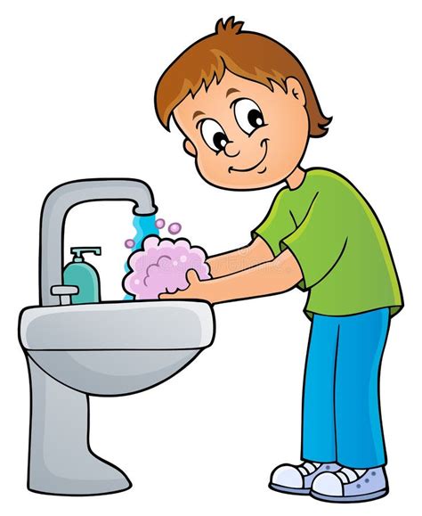 Child Washing Hands Clip Art