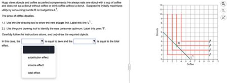 Solved Hugo Views Donuts And Coffee As Perfect Complements Chegg