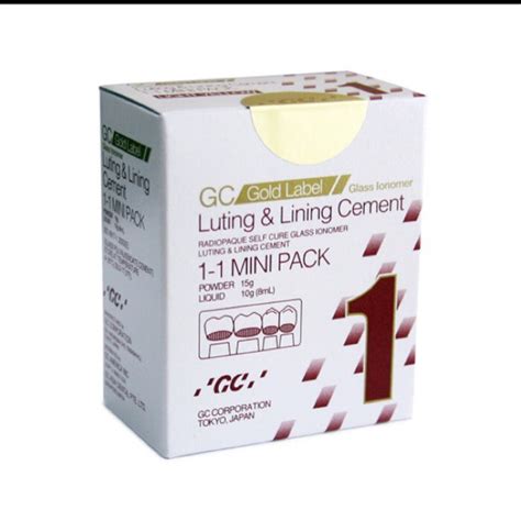 Jual Gc Fuji 1 Gic Mini Pack Luting And Lining Cement Radiopaque Self