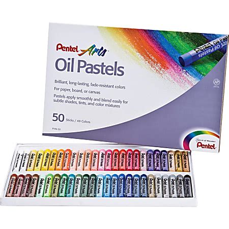 Pentel Oil Pastel Set With Carrying Case Assorted Office Depot