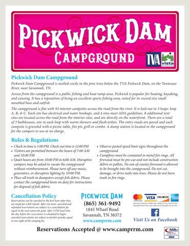 Pickwick Dam Campground by AGS/Texas Advertising - Issuu