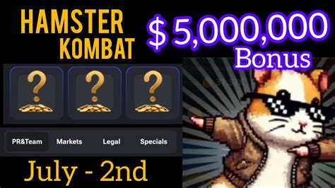 Hamster Kombat Daily Combo Cards July Today Combo Cards In Hamster