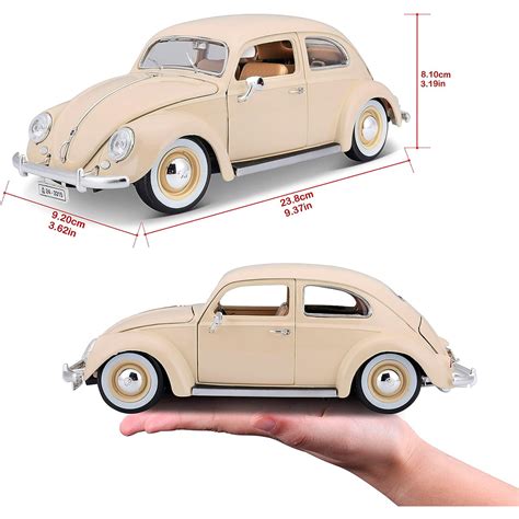 Burago Volkswagen Fusca Beetle Kafer Bege Counting Minis