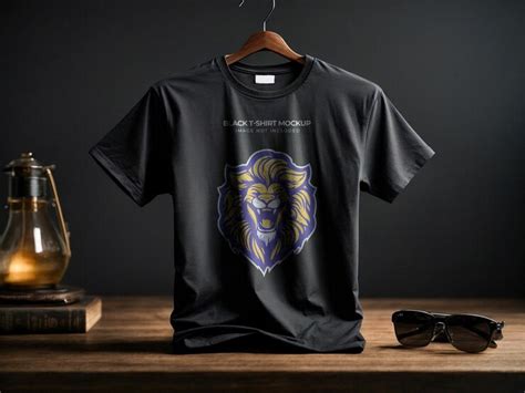 Premium PSD | Black Tshirt Mockup PSD format