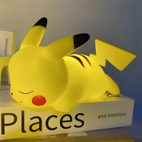 Pokemon Pikachu Night Light Cute Anime Bedroom Bedside Decoration Led