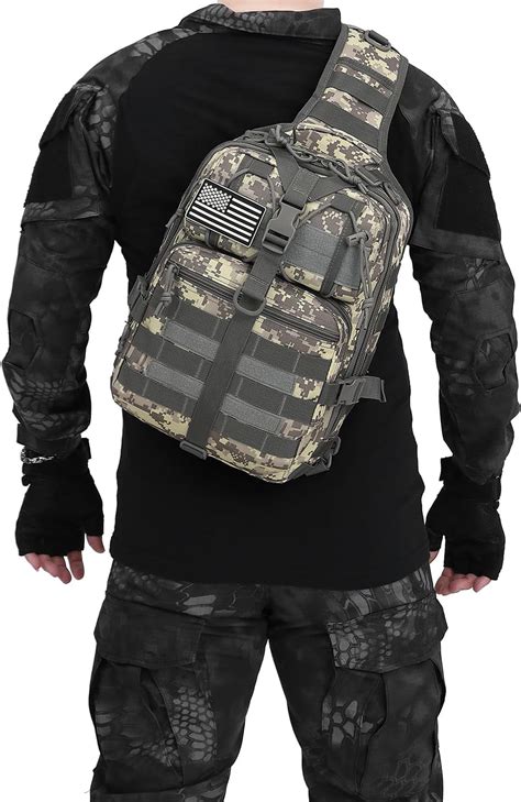 ATBP Mochila táctica tipo bandolera militar paquete para hombre EDC