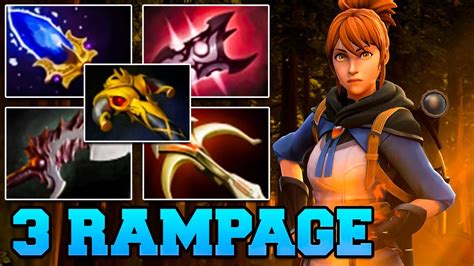 Rampage Marci Dota Guide Fight Scene Carry Gameplay Skills Item