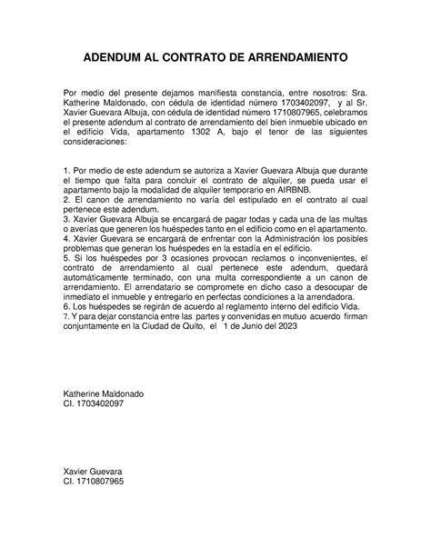 Adendum al contrato de arrendamiento XGA rev PAND Metodología de la